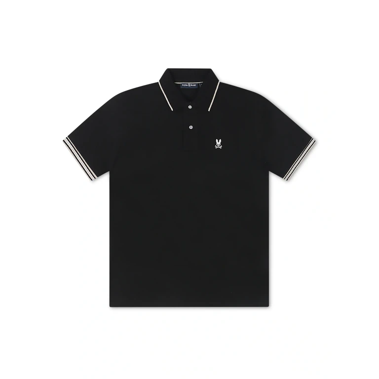 Cambridge Pique Polo - Black