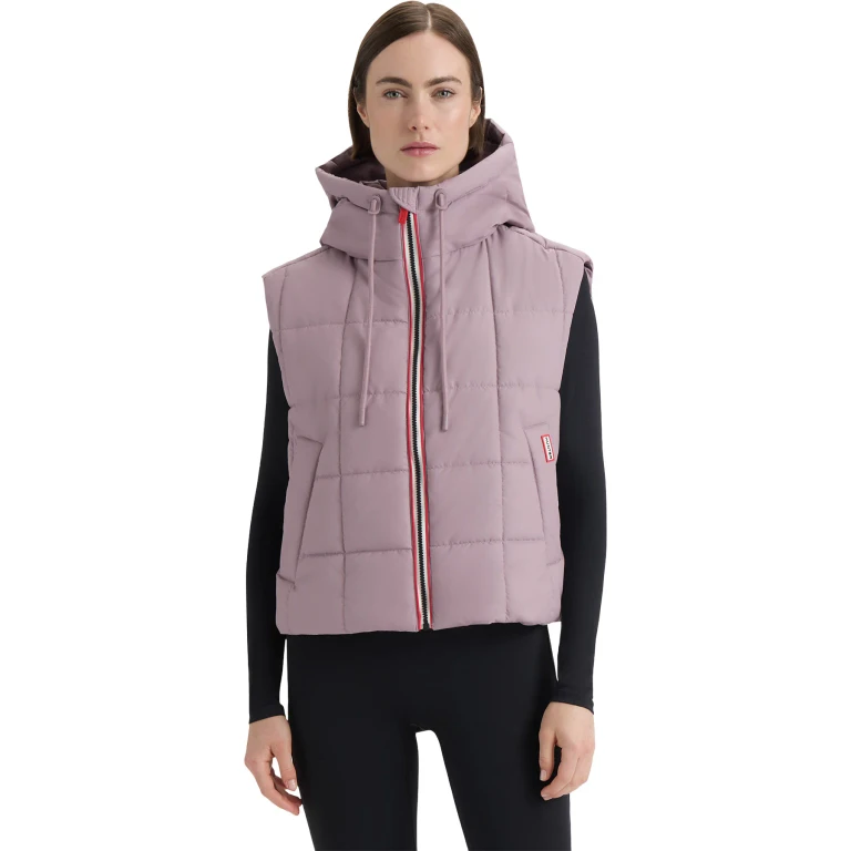 Lindsey Pu Coated Square Quilted Vest - Women's