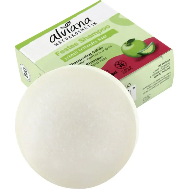 naturkosmetik Organic Apple and Organic Aloe Vera Solid Shampoo 60 g