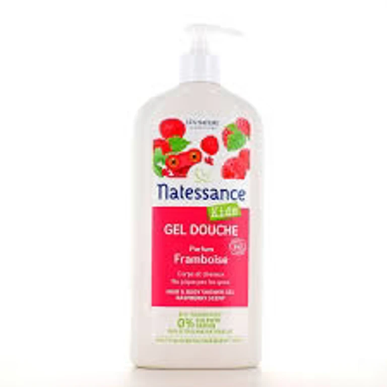 Kids Shower Gel Body and Hair Raspberry Organic Sulphate Free 500ml