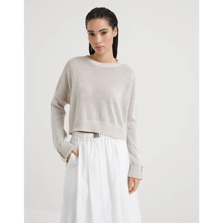 Wolight Beige Relaxed Sweater