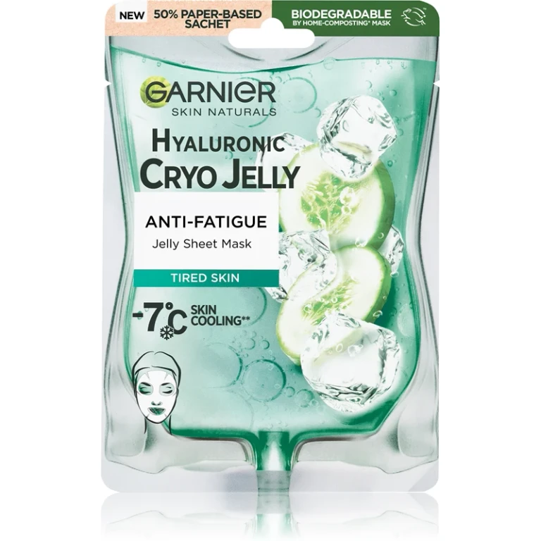 Sheet face mask with refreshing effect -7 °C Hyaluronic Cryo Jelly (Jelly Sheet Mask) 27 g