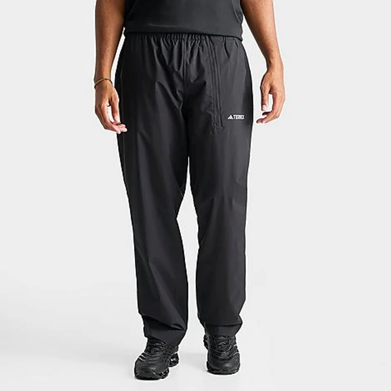 Men's TERREX Multi Climaproof Two-Layer Rain Track Pants in Black Size: Small