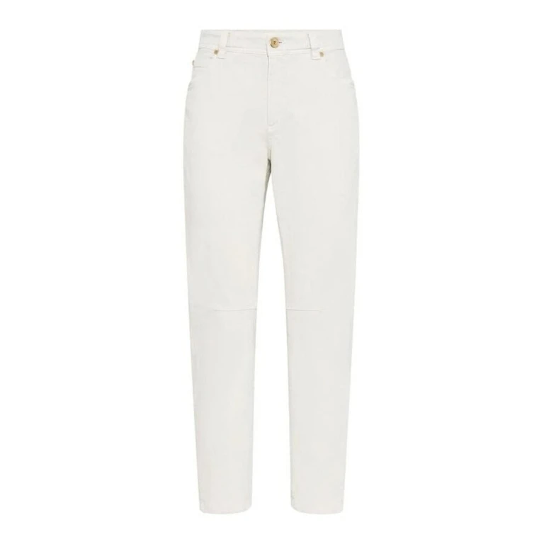 Wooff White Straight Leg Trousers