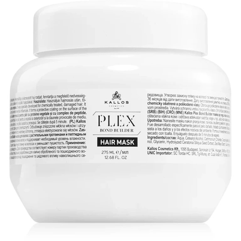 Plex regenerating mask for damaged, chemically treated hair 275 ml