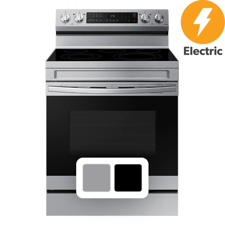 6.3 Cu. Ft. Smart Freestanding Electric Range (Stainless Steel):- Stainless Steel