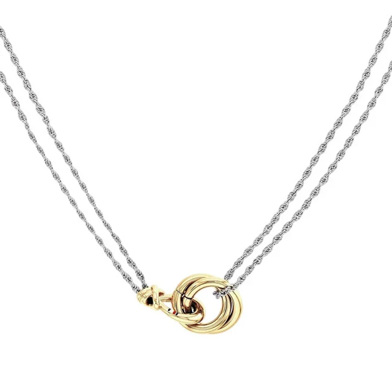 Luxury Two-Tone Necklace for Women Nautical Knot 2780989