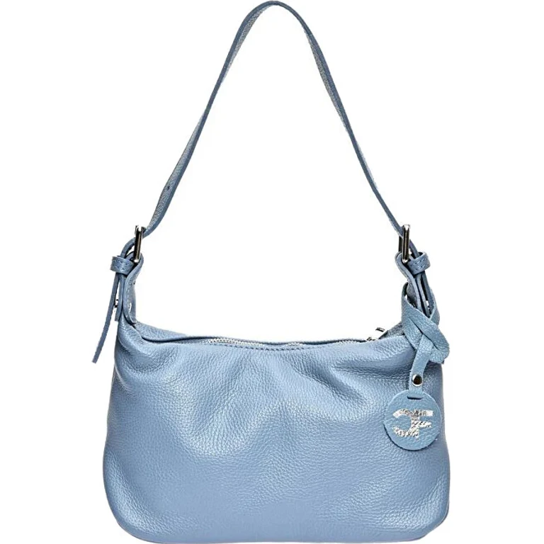 Dark Blue Leather Handbag for Women