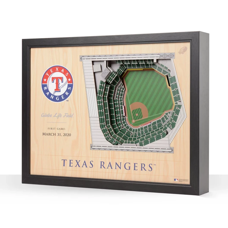 MLB 25-Layer Stadium View 3D Wall ArtTexas Rangers:- Texas Rangers
