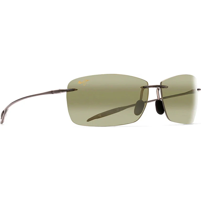 Lighthouse Polarized Rimless Sunglasses - Maui HT Lens - Translucent Smoke Grey Frame