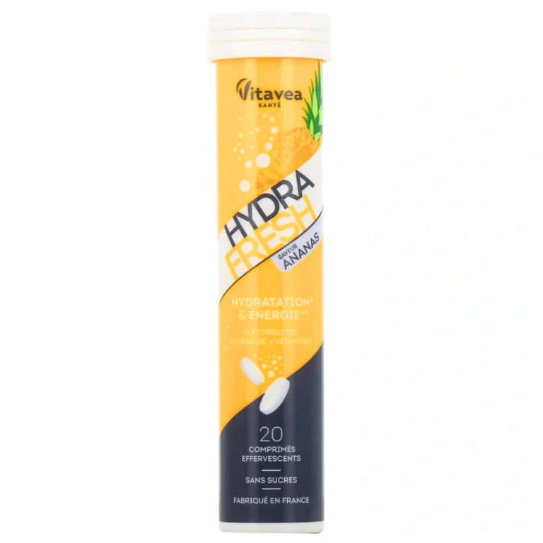 Hydra Fresh - Hydration & Energy - Pineapple Flavor - 20 effervescent tablets