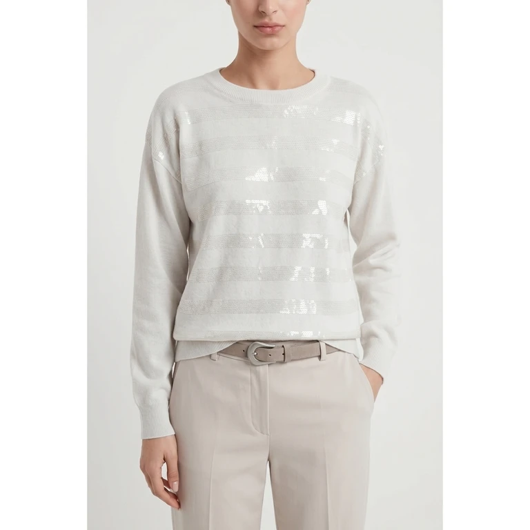 Wooff White Wool Sweater