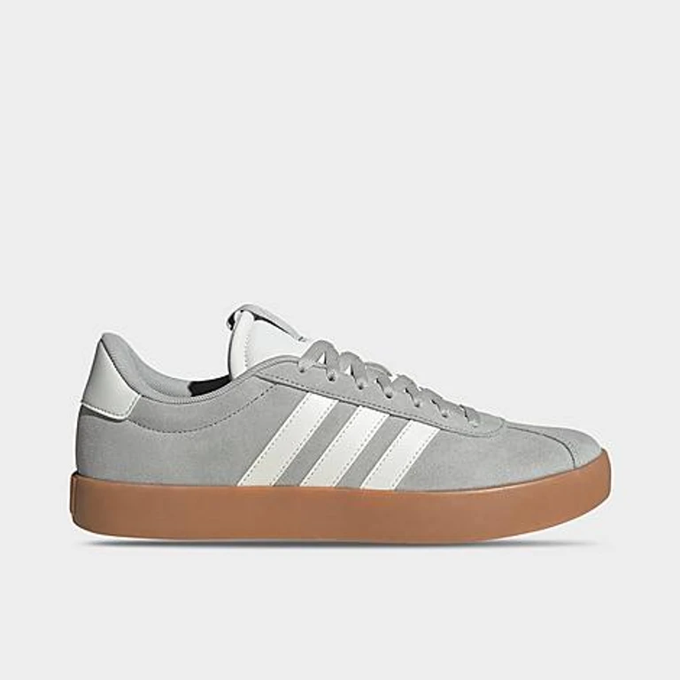 Men's VL Court 3.0 Casual Shoes in Grey/Core White/Gum Size: 7.5