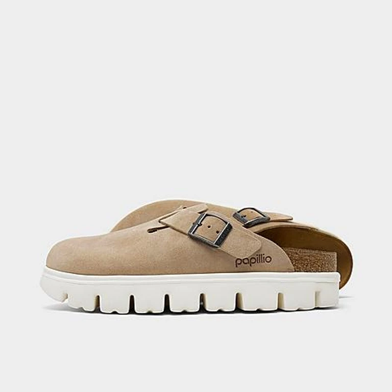 Women's Boston Chunky Platform Clogs in Warm Sand Size: 36