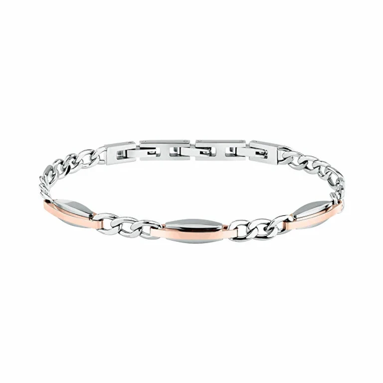 Delicate Two-Tone Men's Bracelet T-Steel Tjaxv38