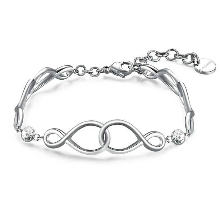 Elegant Infinity Ribbon Steel Bracelet BBN25