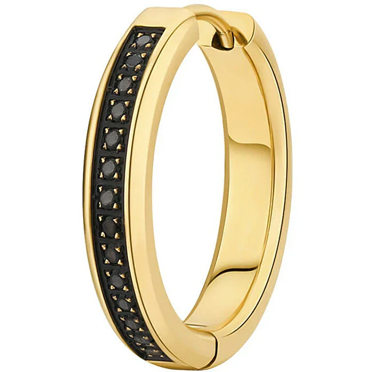 Single Gold Earring with Zirconia Ink BIK121