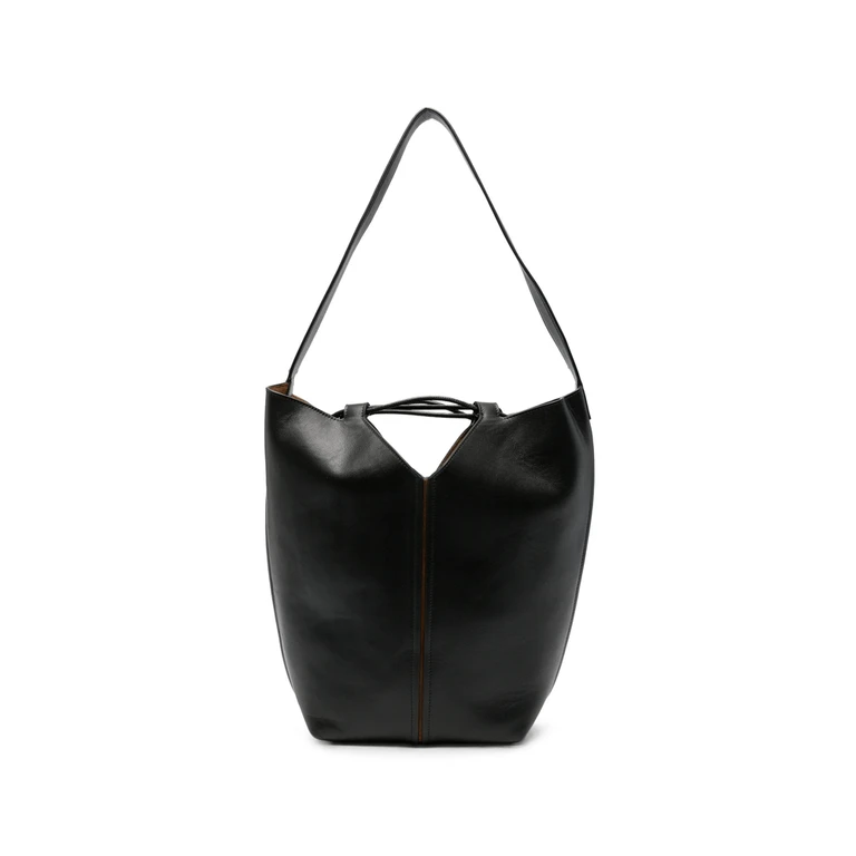 Riba Leather Bucket Bag