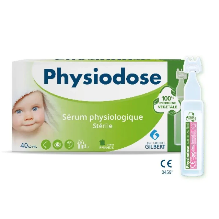 Gilbert Physiodose Sterile physiological serum Plant Plastic 40 single doses of 5ml