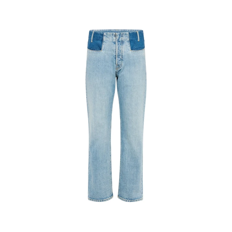 Patchwork Four White Stitches Jeans