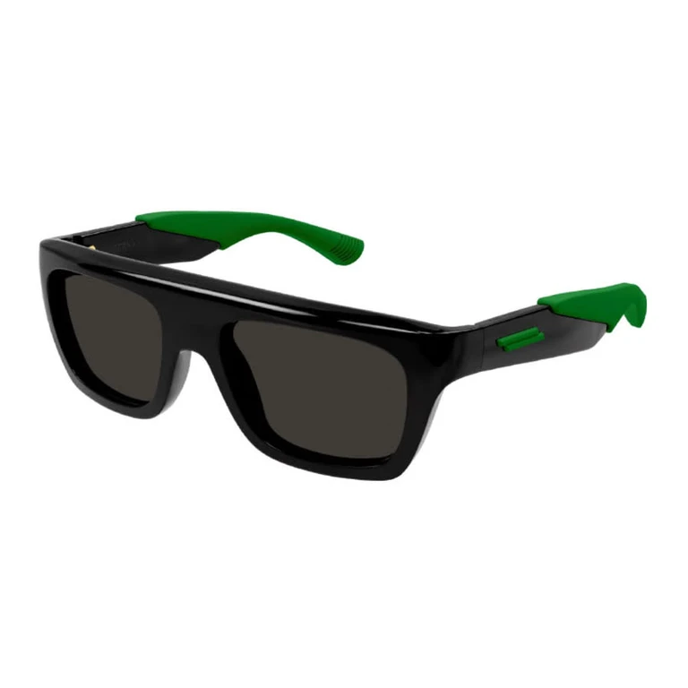 Mens Black Rectangular Sunglasses BV1232S 001