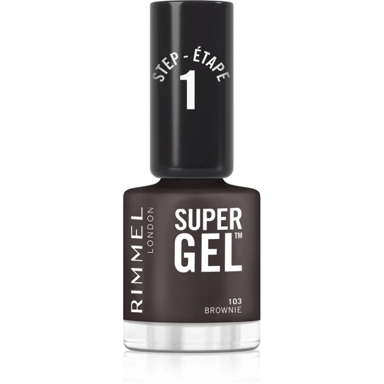 Super Gel nail polish gel without UV/LED lamp color 103 Brownie 12 ml