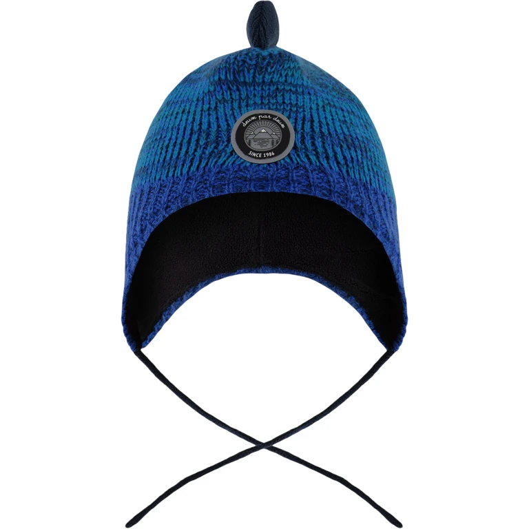 Lined Dino Peruvian Knit Winter Hat with Pompom - Little Boy