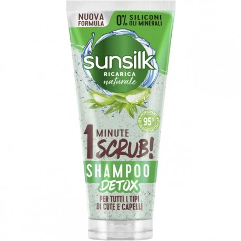 Shampoo Detox Scrub Aloe Vera 1 Minute All Skin And Hair Types 200 Ml
