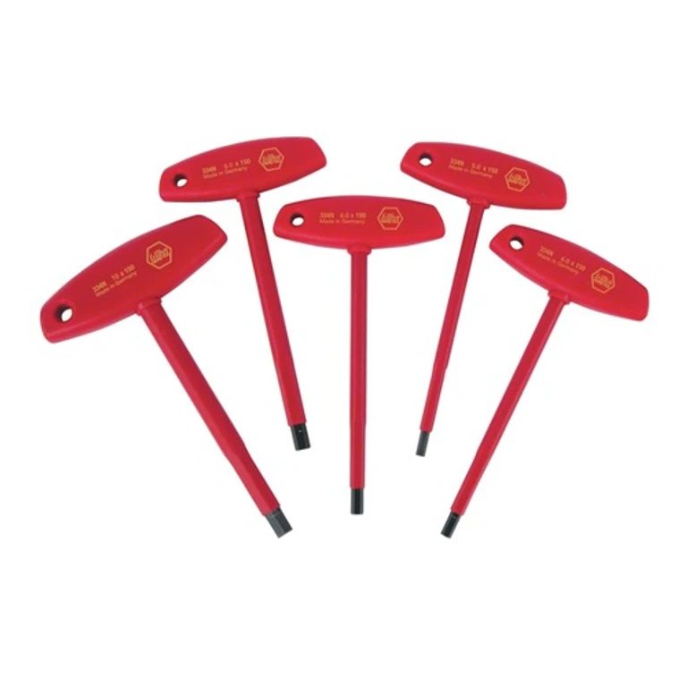 33478 5-Piece Insulated T-Handle Metric Hex Screwdriver Set