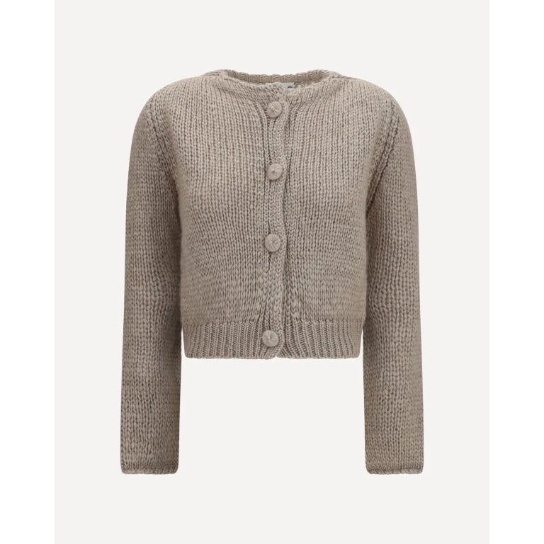 FORTE_FORTE Chunky knit Cardigan with buttons Female II