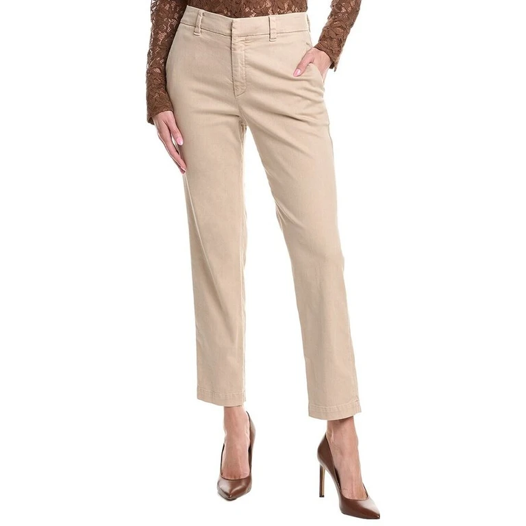 Wolight Beige Straight Trousers