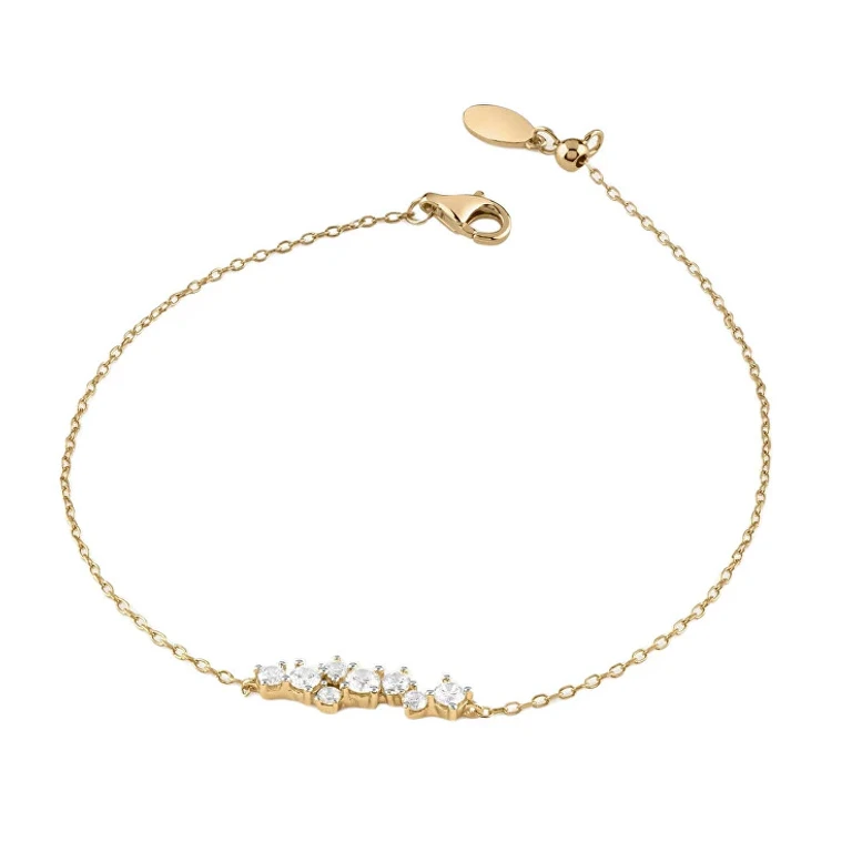 Elegante Gold-Plated Silver Bracelet Jardin Jsbb04461Jwyg - Length: 18.5 Cm