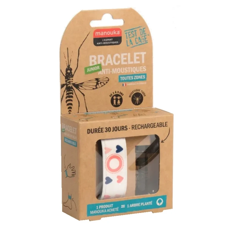 Junior Mosquito Repellent Bracelet - Rechargeable - Hearts
