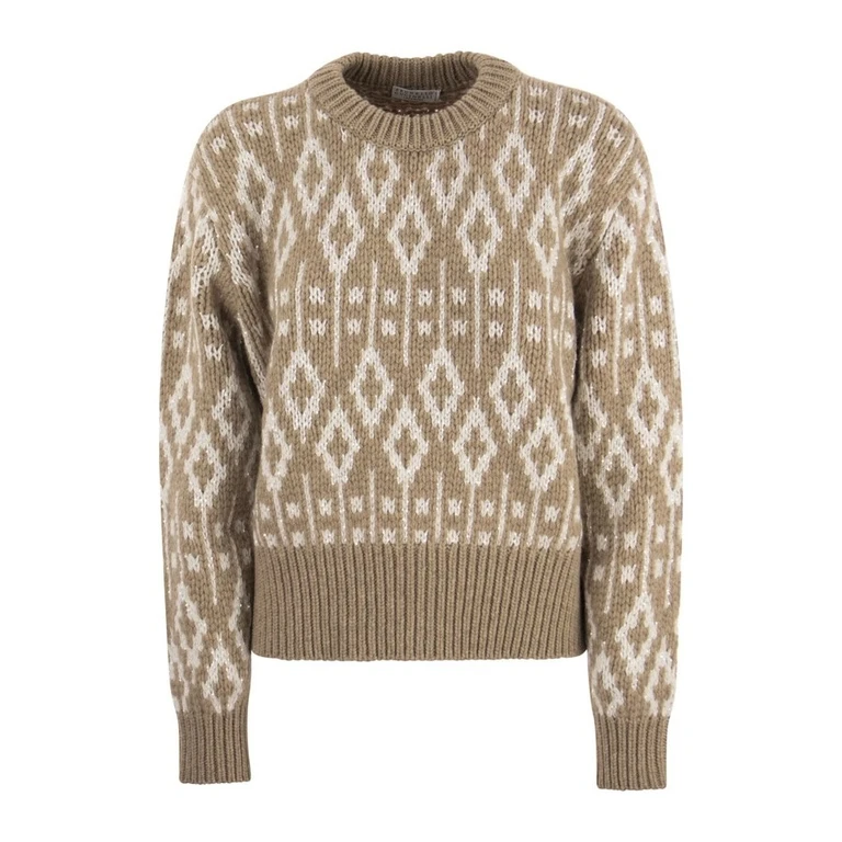 Wobeige Wool Patterned Sweater
