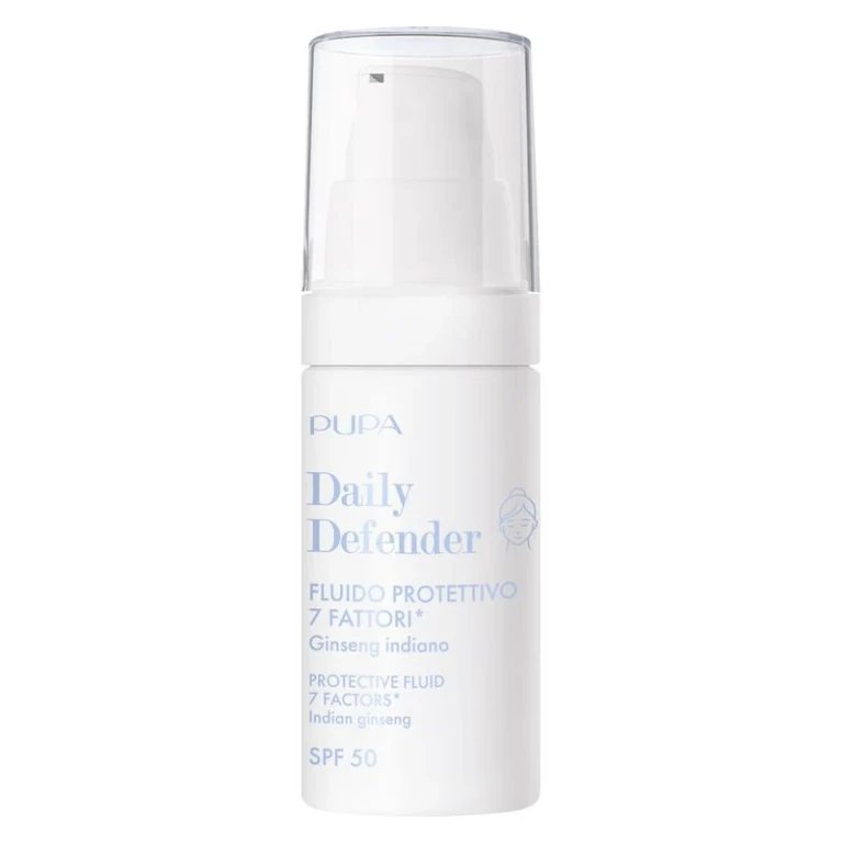Daily Defender Protective Fluid 7 Factors Spf 50 - Ultralight Fluid. Protects, Hydrates and Evens 001 - Transparent (30 Ml)