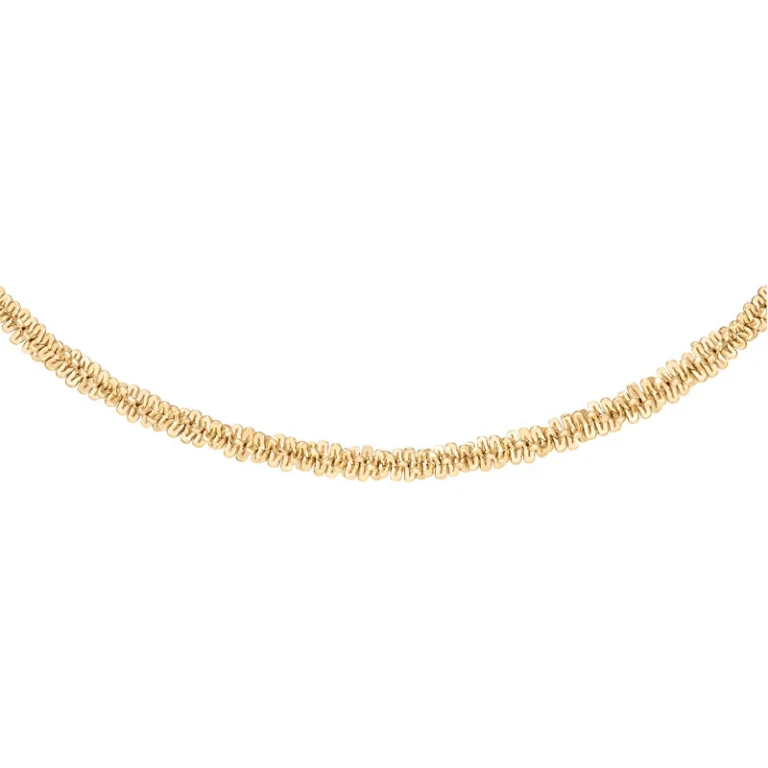Elan DW00400563/6 gold plated braided chain 44 cm