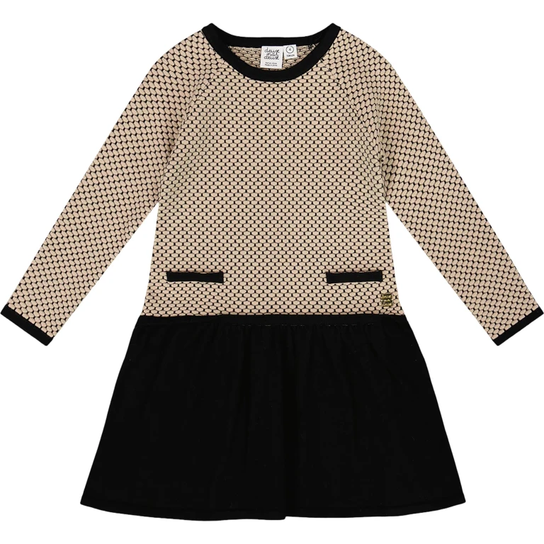 Long Sleeve Knit Sweater Dress - Little Girl