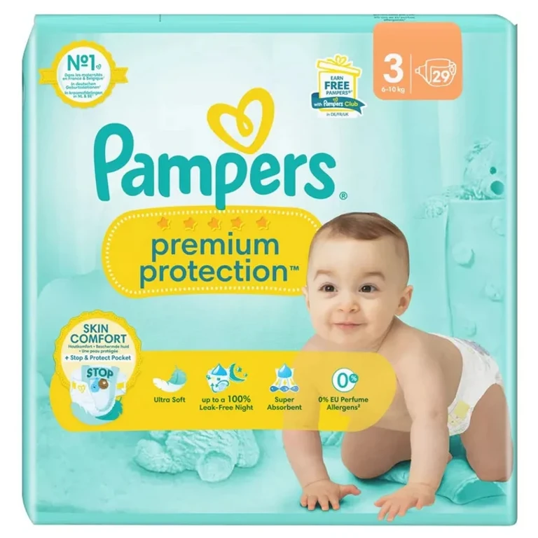 Premium Protection Size 3 (6-10kg) 29 diapers