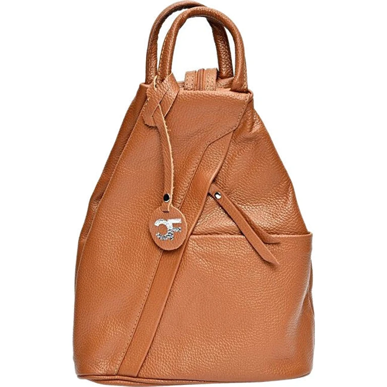 Cognac Leather Backpack