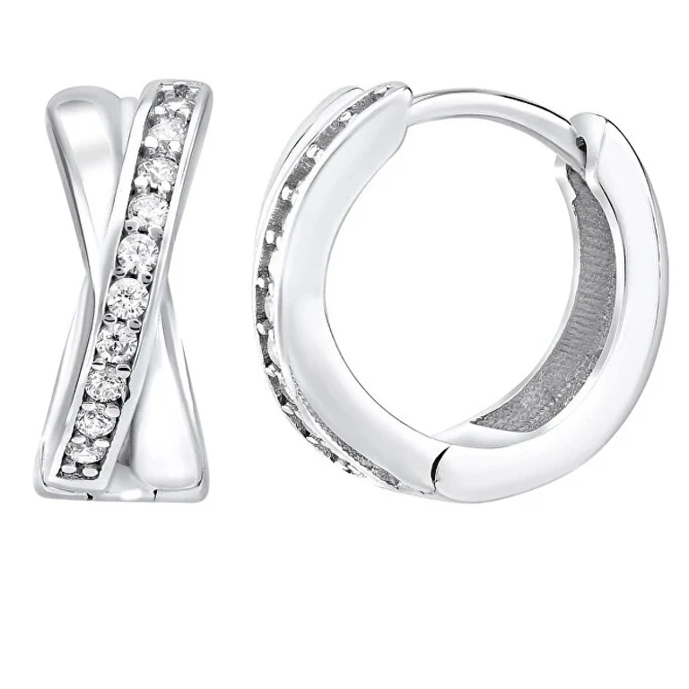 Delicate Round Earrings with Zirconia Audrey Qr440