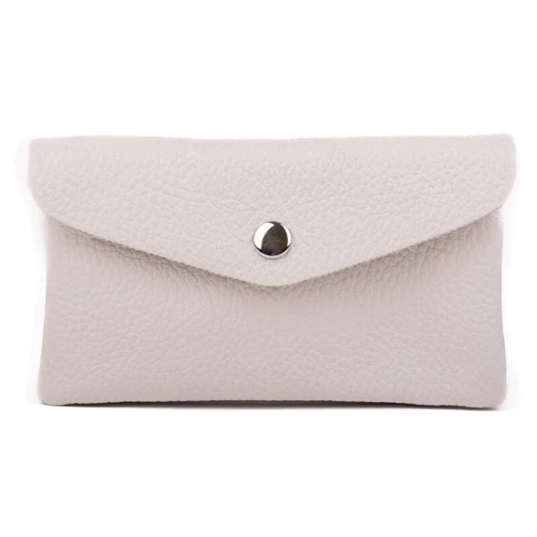 Beige Leather Mini Wallet 4941