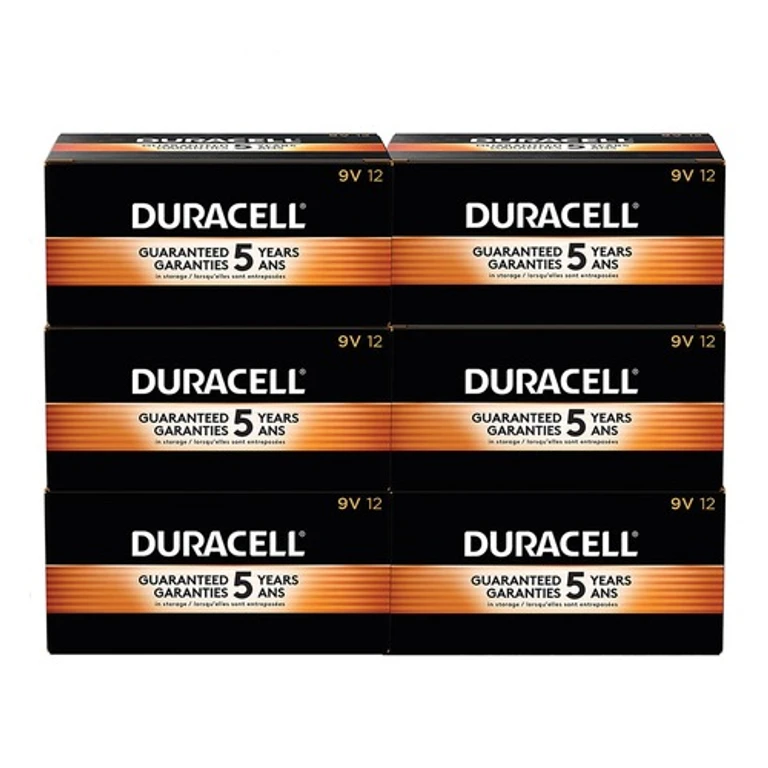 9V CopperTop Alkaline Batteries (72/Carton)