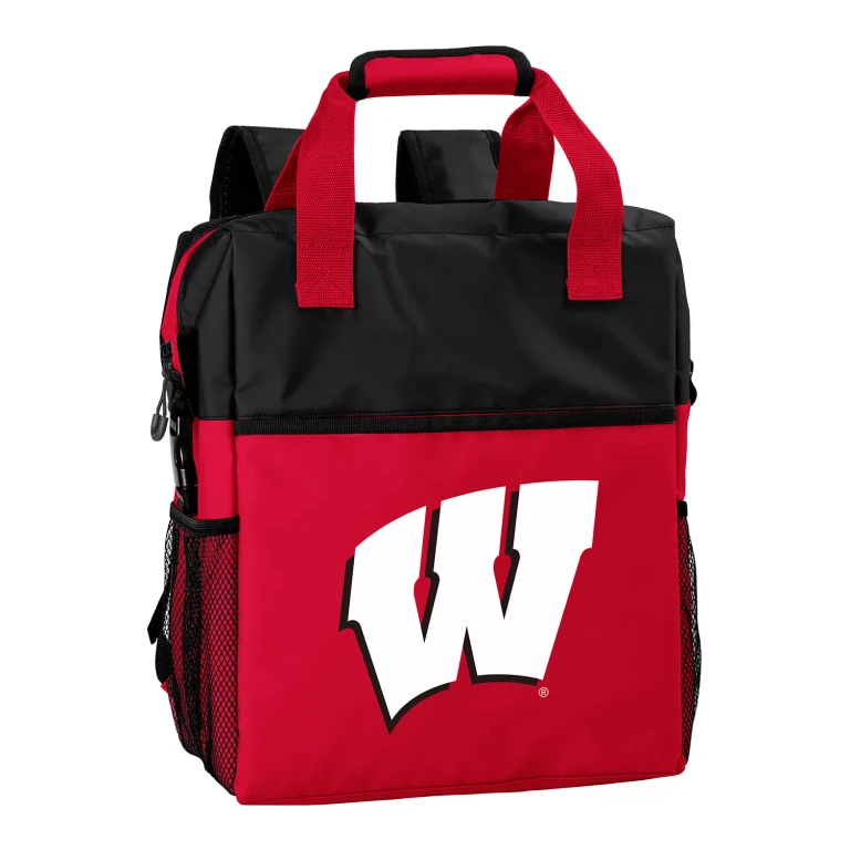NCAA 30-Can Backpack Cooler - Wisconsin Badgers:- Wisconsin Badgers