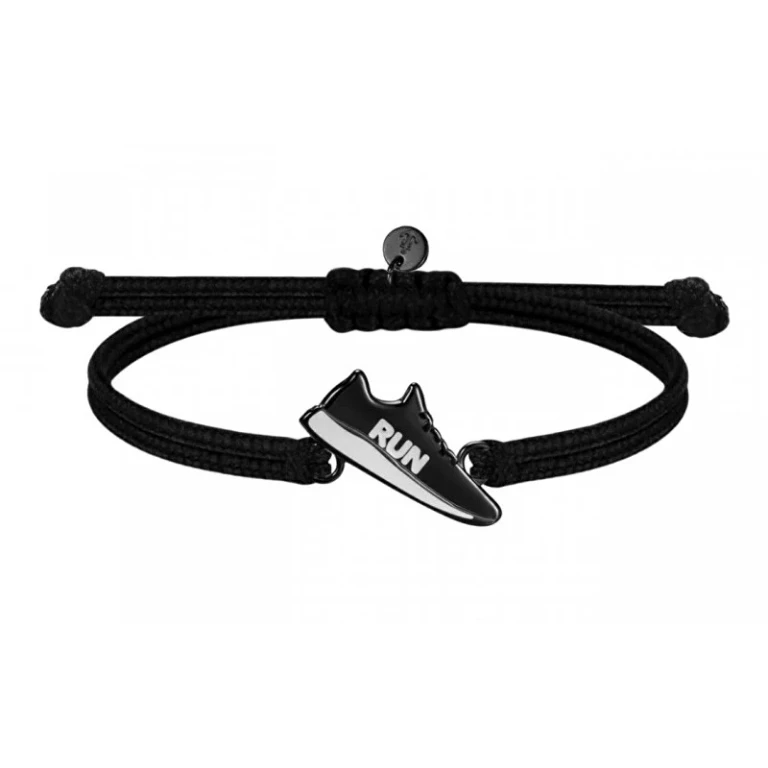 Black Cord Bracelet Running Shoe