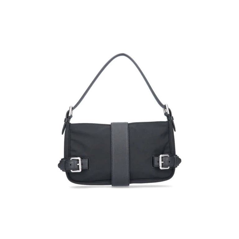 Buckle Misc Medium Shoulder Bag Black >
