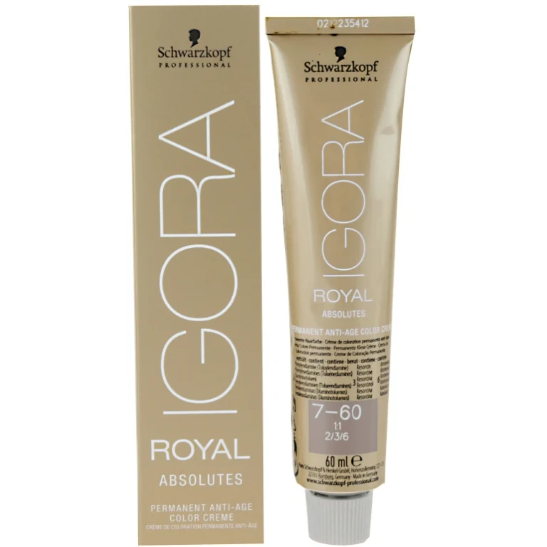 Professional IGORA Royal Absolutes hair dye color 6-60 Dark Chocolate Blonde Naturale 60 ml
