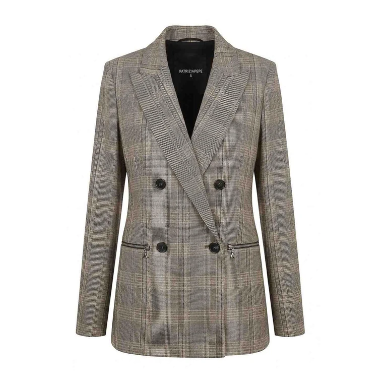 Chaquetón casual de Patrizia Pepe - Marrón a cuadros