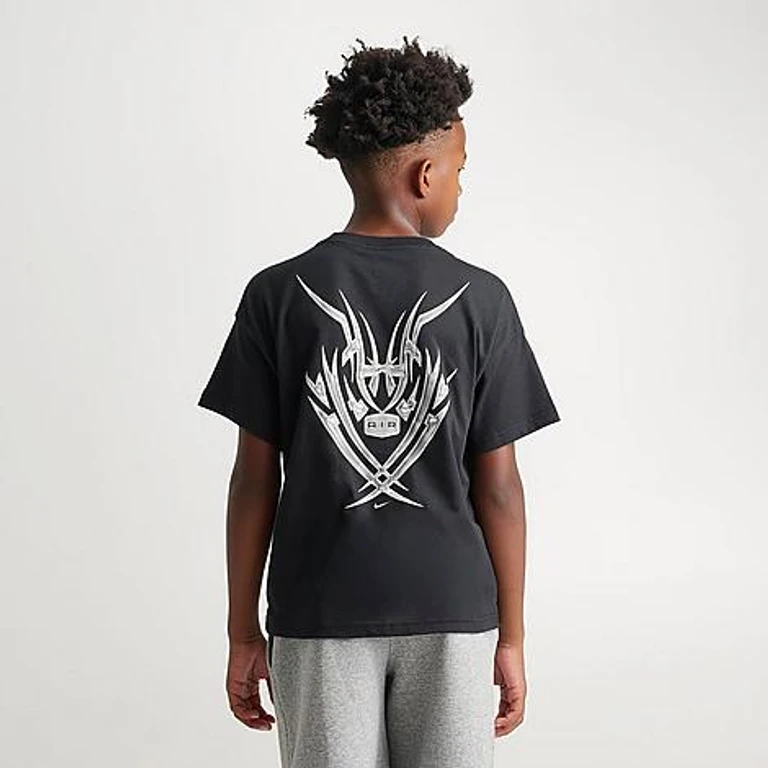Big Kids Sportswear Y2K Metallic M90 T-Shirt in Black Size: Small