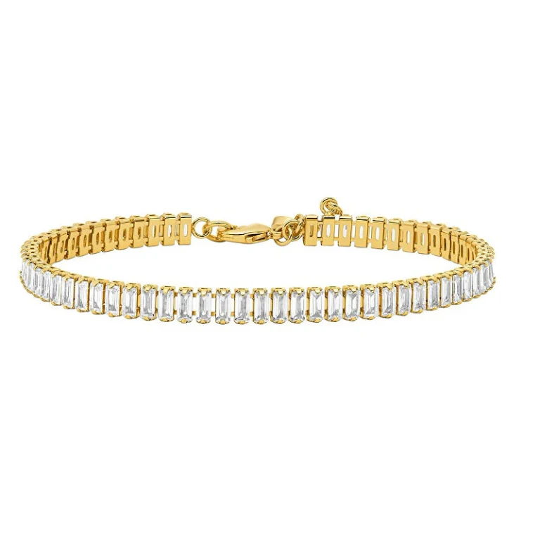Tennis Bracelet Brilliance Kors Mkj8415Cz710 Gold Plated with Zirconia