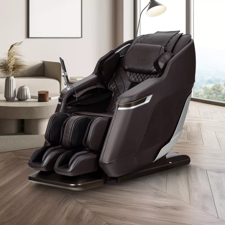 Plantaris 4D Massage Chair with 360 Rocking Foot Massage, Assorted Colors:- Brown